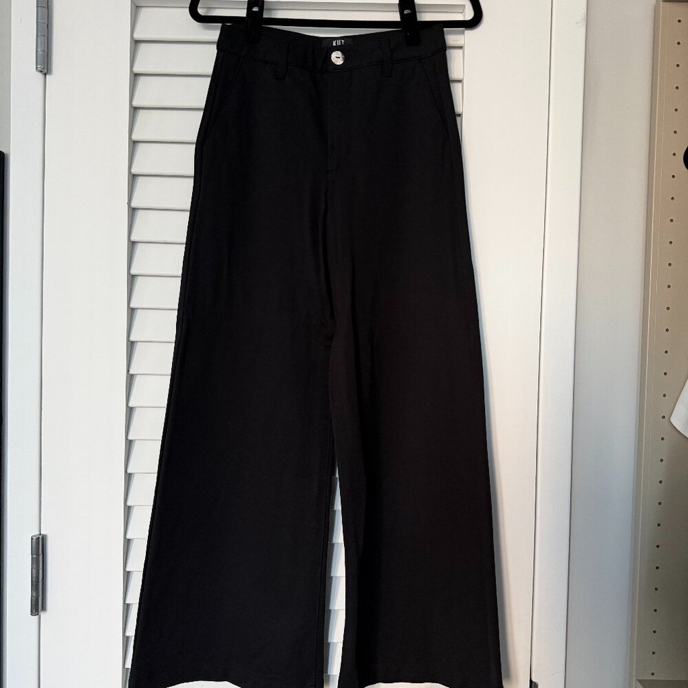 KUT from the Kloth Meg High Waist Super Wide Leg Twill Pants